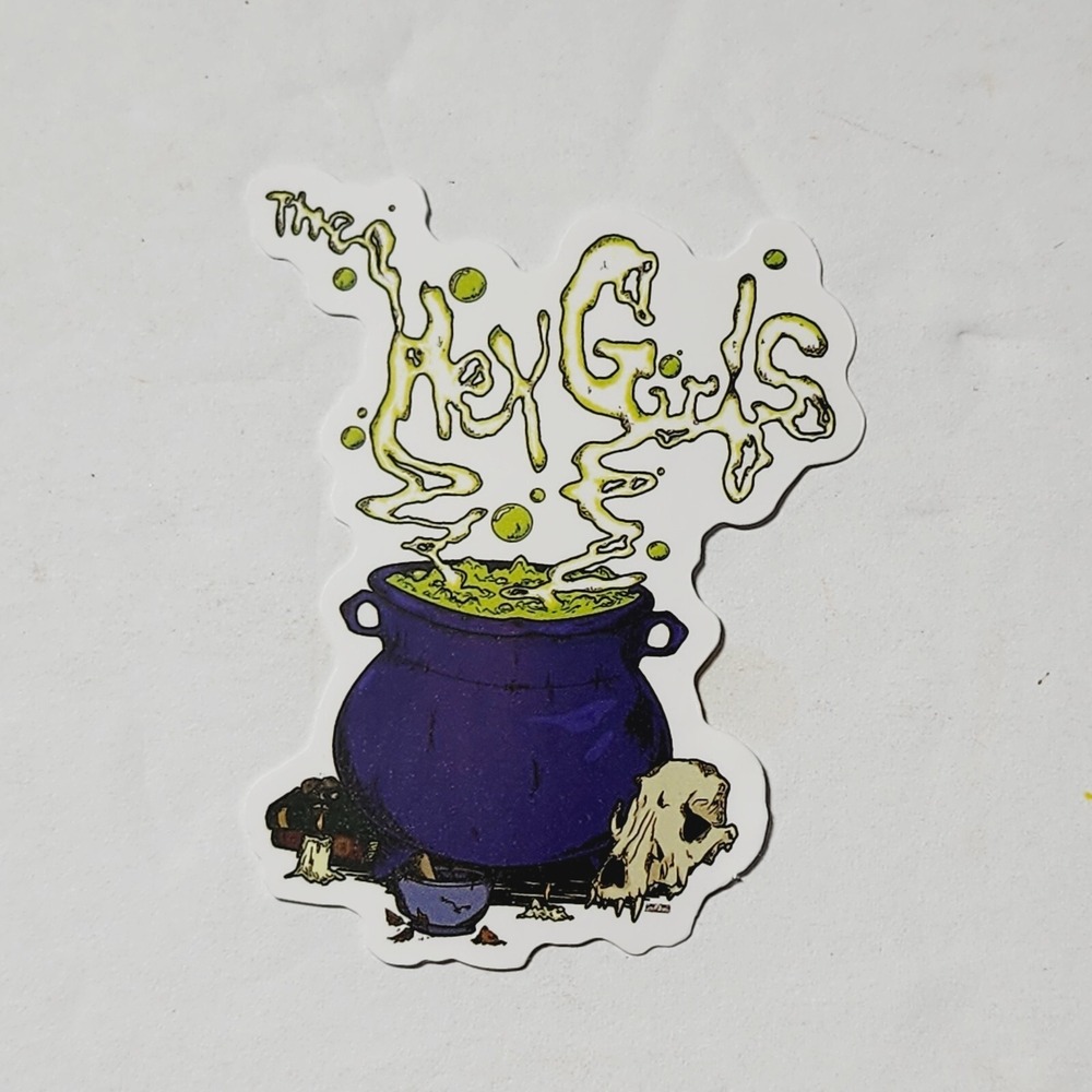 Scooby-Doo The Hex Girls witch cauldron Sticker 2 1/4" New